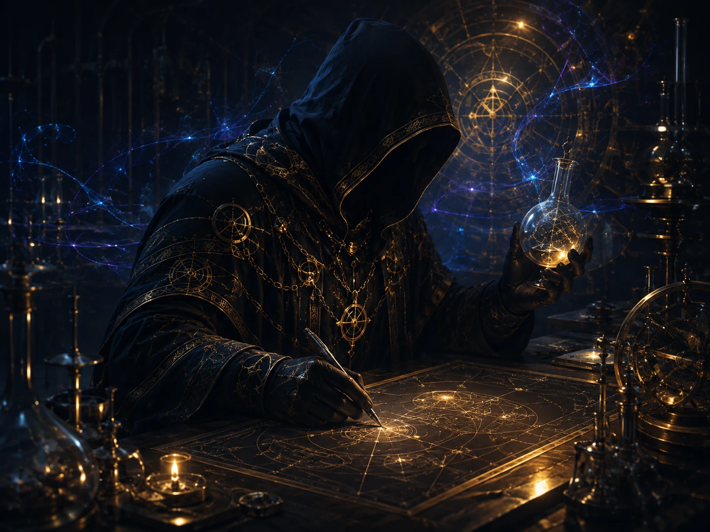 The QE Alchemist working in an intelligence laboratory