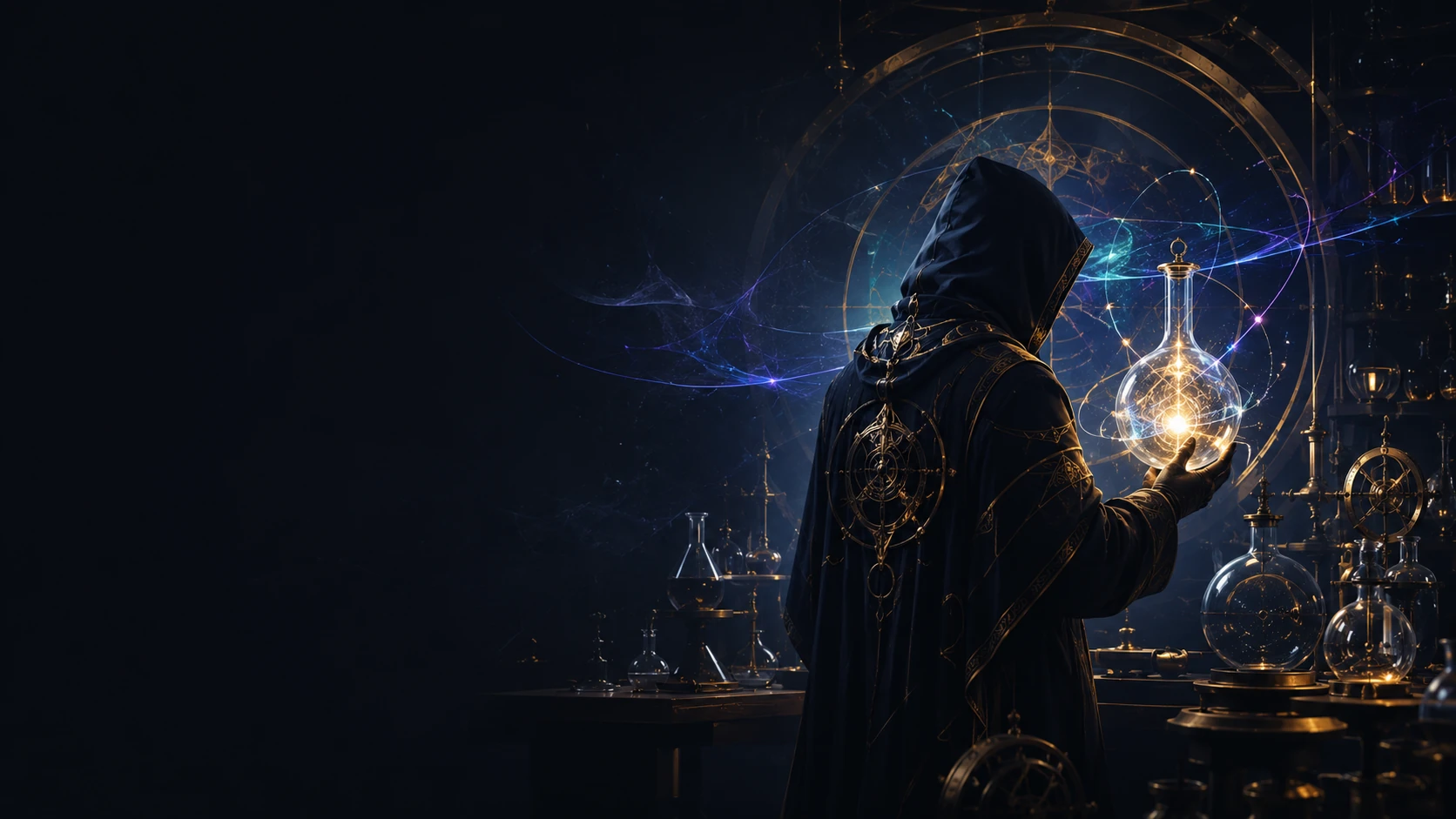 The QE Alchemist in a dark intelligence laboratory